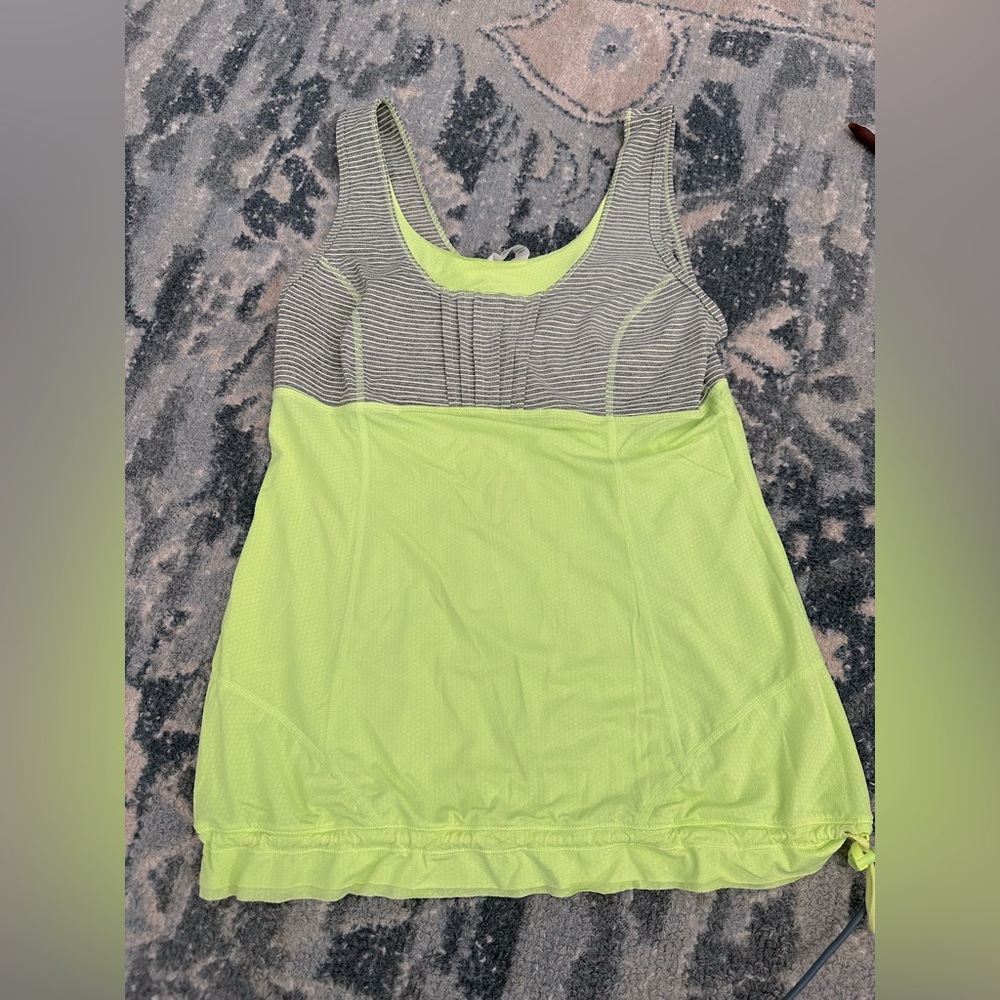 Lululemon | Tank Top Women's Active Scoop Striped Neck Athletic | Sz 8